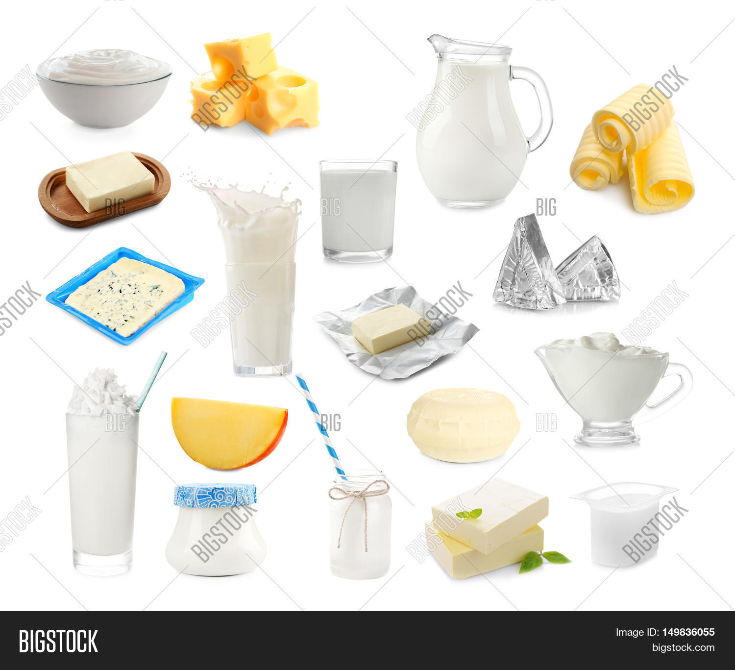 Different Types Dairy Image & Photo (Free Trial) | Bigstock