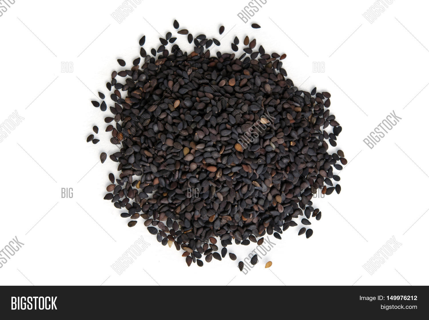 Pile Black Sesame Image & Photo (Free Trial) Bigstock