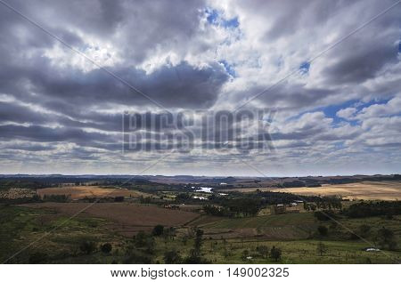 Sky and dark clouds cloudscape nature background