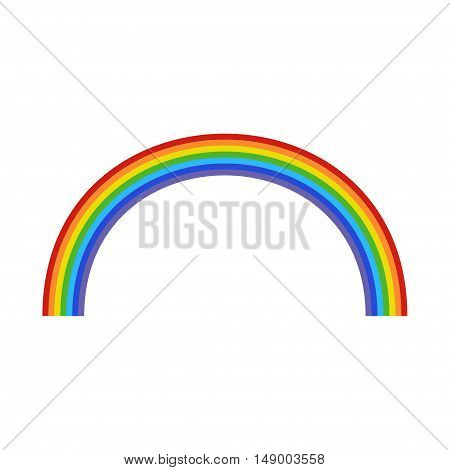 Rainbow on a white background. Vector illustration