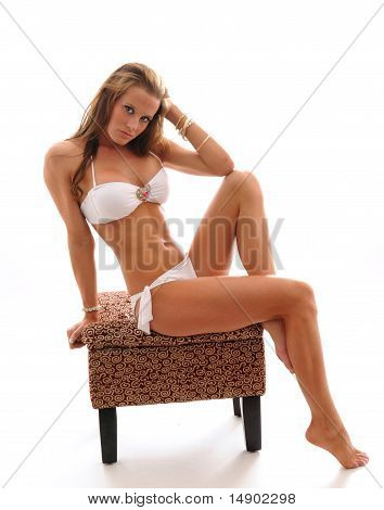 Szexi lány-ban Bikini ülő