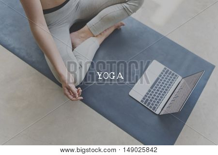 Yoga Actvity Healthy Leisure Meditating Relax Concept