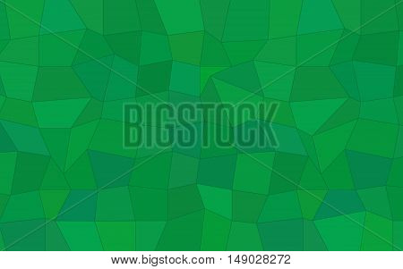 Abstract polygonal background of triangles and tetragons in green colors