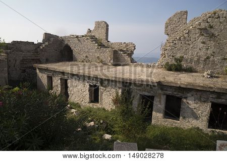 St. Michael's fortress near the towns Preko and Zadar Ugljan island Croatia Europe