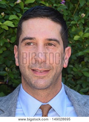 LOS ANGELES - SEP 25:  David Schwimmer arrives to The Rape Foundation Annual Brunch on September 25, 2016 in Beverly Hills, CA                