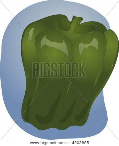 Skitse afen peberfrugt. Håndtegnede lineart Se illustration