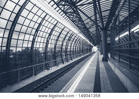 MOSCOW, RUSSIA - SEPTEMBER 13, 2016: Central Circle Line MCC tation Delovoj centr