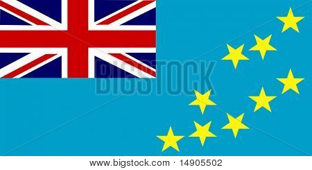 Flaga Tuvalu, krajowe kraju symbolem ilustracja