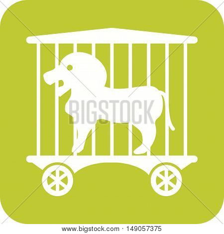 Circus, lion, stage icon vector image. Can also be used for circus. Suitable for mobile apps, web apps and print media.