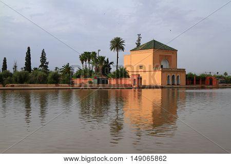 The Menara gardens in Marrakesh, Morocco, Africa