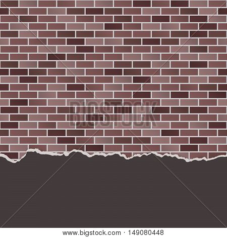 Wall Background With Broken Plaster Seamless