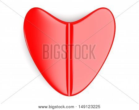 A love pill. A 3D rendered Illustration.