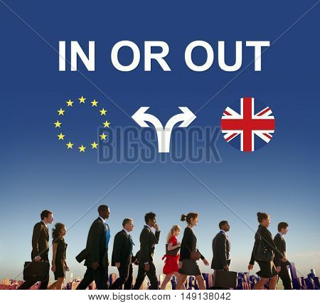 Brexit Bremain UK EU Referendum Concept