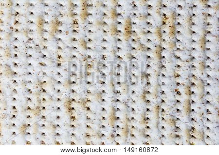 Texture of jewish passover matzah (unleavened bread).