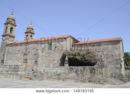 Church of San Benito in Cambados Pontevedra Galicia Spain.