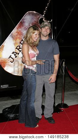 Lucas Black and fiance Maggie at the World premiere of 'Jarhead' held at the Arclight Cinemas in Hollywood, USA on October 27, 2005.