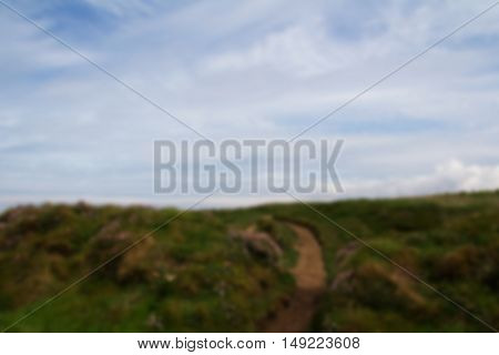 View From The Coastal Path Between Widemouth Bay And Bude Out Of Focus.