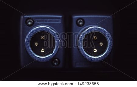 Two Xlr Microphone Connectors