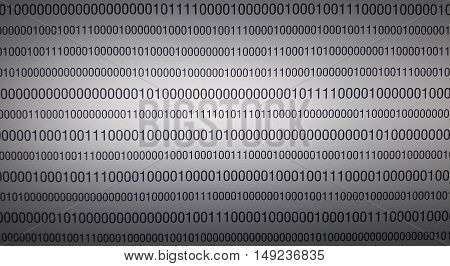 abstract technology of binary digital protocal for background or data center feel concept center focus