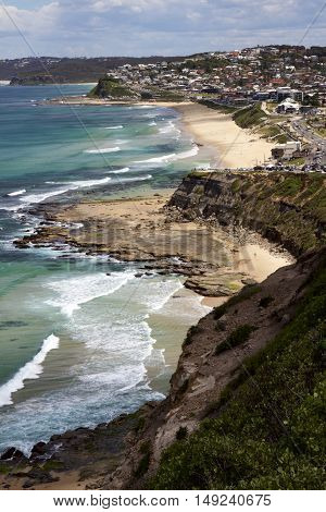 Merewether and Bar Beachs at Newcastle, NSW Australia