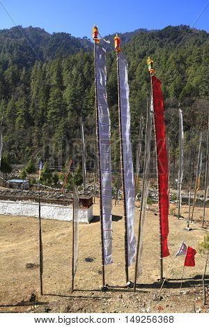 Buddhist Prayer Flags - Kingdom Of Bhutan