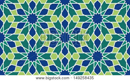 Morocco Seamless Pattern. Traditional Arabic Islamic Background. Mosque decoration element.