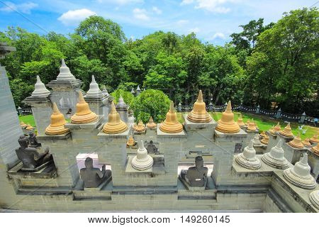 Phakung temple and sky, Roi-ed Province, in Thailand