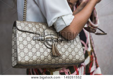 Detail Of Bag During Milan Fashion Week