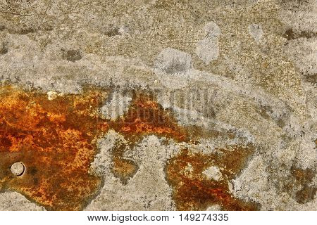 Close Up Rusty Galvanize Iron