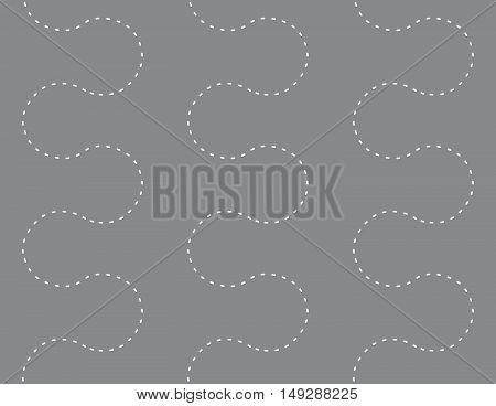 Seamless Endless Dots Path Decorative Pattern Background