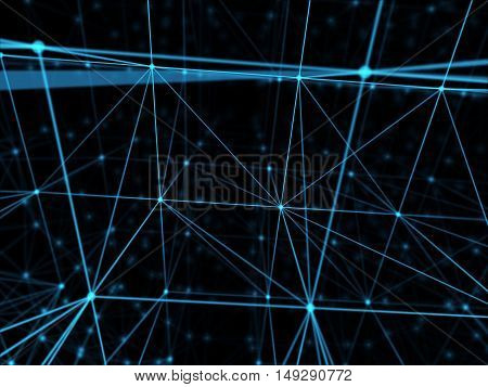 Futuristic virtual technology background, Fiber virtual optic cables, fibre connection, telecomunications concept, digitally generated image.