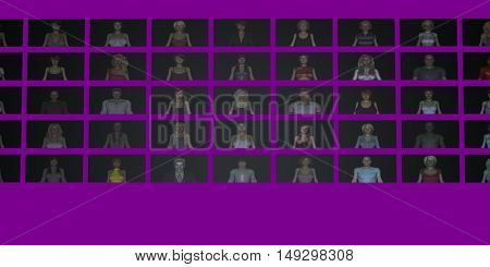 Target Audience and Viewership Ratings on Online Website 3D Render