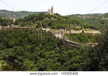 Veliko Tarnovo viewed from Tsarevets fortress, Bulgaria