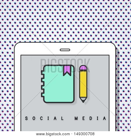 Notebook Pencil Write Communication Graphic Concept