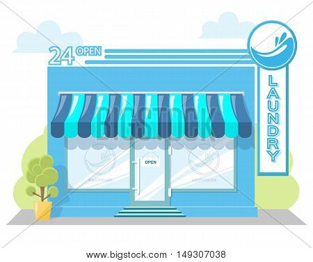Facade Laundry Vector Photo Free Trial Bigstock