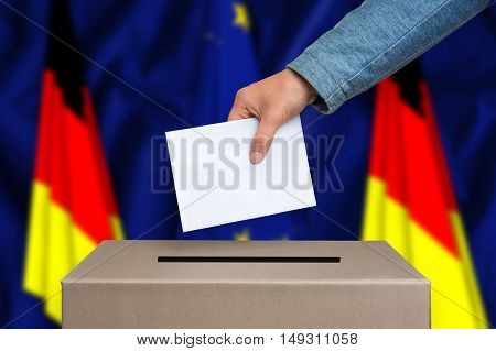Referendum In Germany - Voting At The Ballot Box
