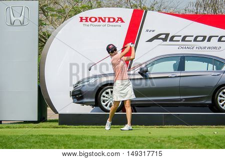 CHONBURI - FEBRUARY 28 : Sun Young Yoo of South Korea in Honda LPGA Thailand 2016 at Siam Country Club Pattaya Old Course on February 28 2016 in Chonburi Thailand.