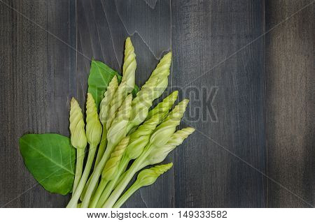 Moonflower On Wooden