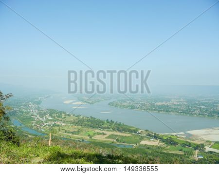 View From Nong kai Province in Thailand