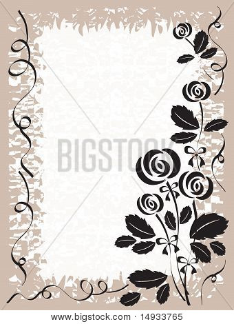 Hintergrund mit Rosen