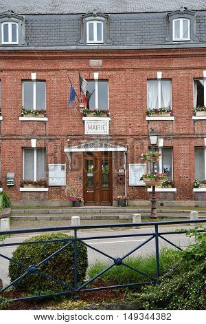 Cleres France - june 23 2016 : the city hall