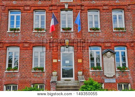 Saint Germain sous Cailly France - june 23 2016 : the city hall