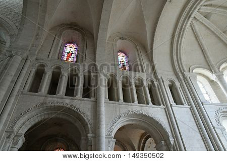 Saint Martin de Boscherville France - june 22 2016 : the Saint Georges abbey in Seine Maritime