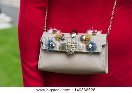 Detail Of Bag At Milan Fashion Week