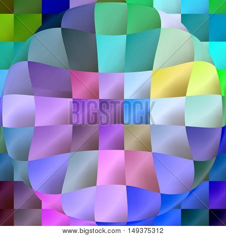 Abstract coloring background of the abstract background with visual lighting, pinch,spherize,pinch and mosaic effects.Good for your project design