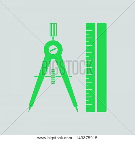Compasses And Scale Icon