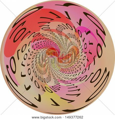 Abstract coloring background of the abstract background with visual lighting,amazing circle effects-binary code:null and zero.Good for your project design