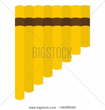 Xylophone icon in flat style isolated on white background. Musical instrument symbol vector illustration