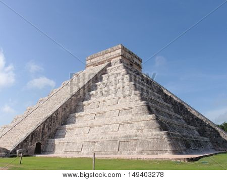 Tourist icons - historical Mayan architecture in Mexico