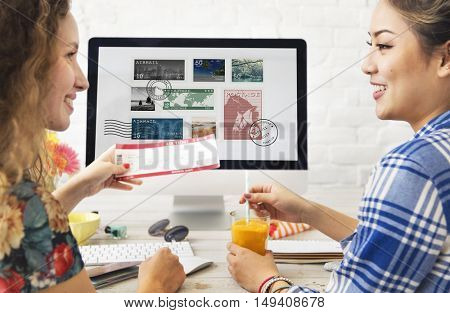 Stamp Post Correspondence Communication Memories Concept